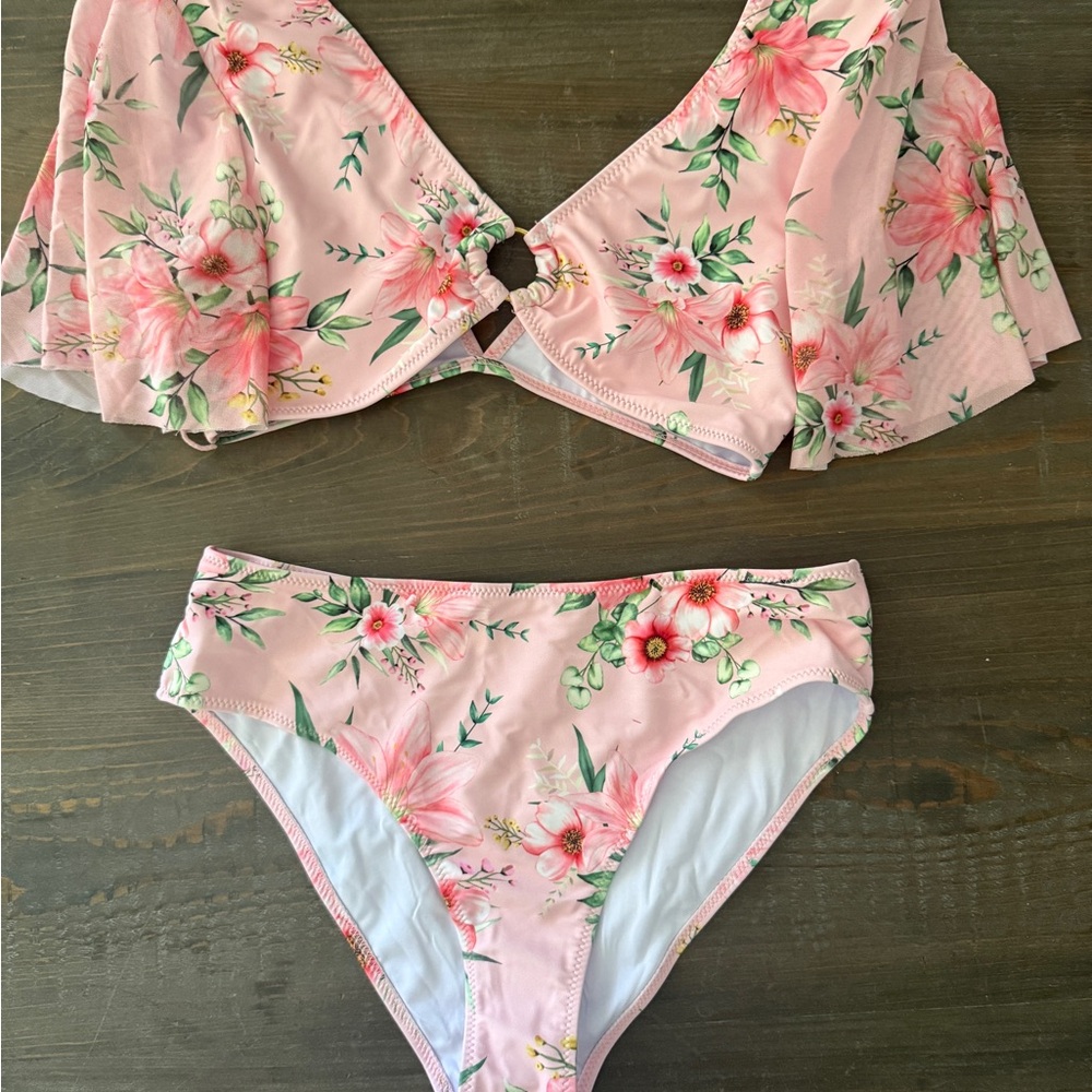 Floral Pink Bikini Set
